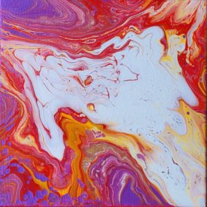 Unicorn_Acrylic-pour-on-canvas-12inby12in